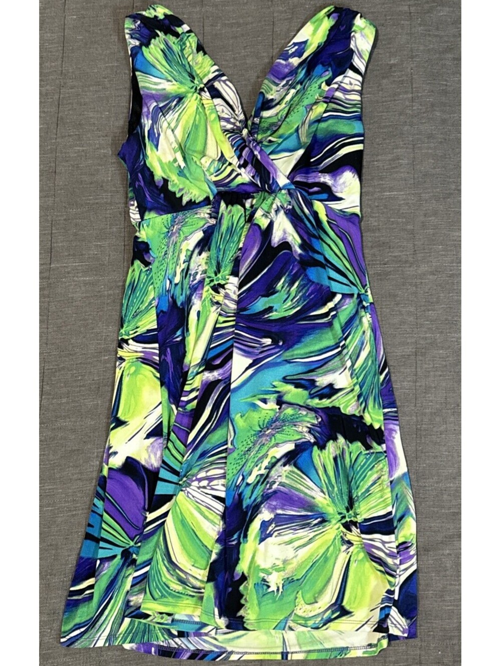 Olivia Matthews Womens Floral Dress Size Small Tropical Vacation Vibes